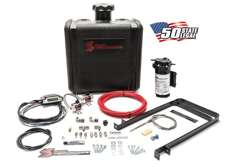 Snow Performance Stg 3 Boost Cooler Water Injection Kit TD (Red Hi-Temp Tubing and Quick Fittings) Snow Performance Water Meth Kits  AXOPROS