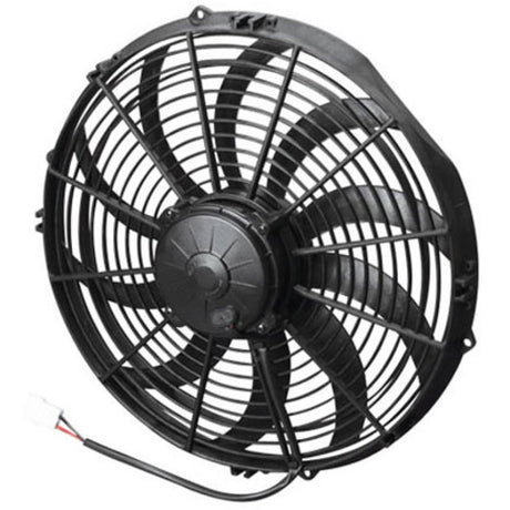 SPAL 1864 CFM 14in High Performance Fan - Pull/Curved (VA08-AP71/LL-53A) SPAL Fans & Shrouds  AXOPROS