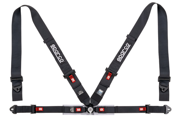 Sparco Belt 4Pt 3in/2in Competition Harness - Black SPARCO Seat Belts & Harnesses  AXOPROS