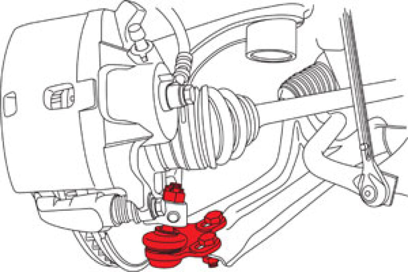 SPC Performance 2016+ Honda Civic Front Adjustable Lower Ball Joint (+1.0 deg) (Does Not Fit Type R) SPC Performance Ball Joints  AXOPROS