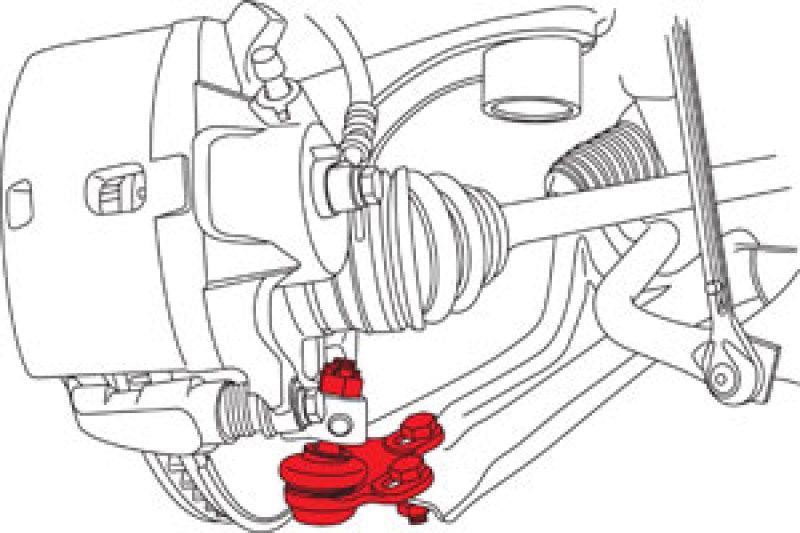 SPC Performance 2016+ Honda Civic Front Adjustable Lower Ball Joint (+1.0 deg) (Does Not Fit Type R) SPC Performance Ball Joints  AXOPROS