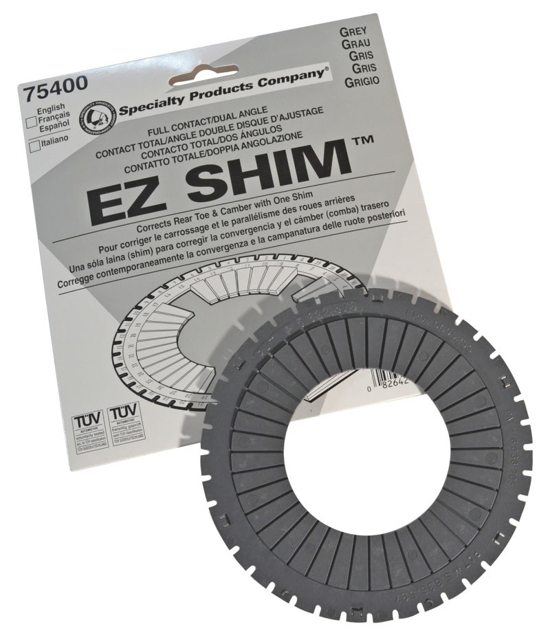 SPC Performance EZ Shim Dual Angle Camber/Toe Shim (Grey) SPC Performance Alignment Kits  AXOPROS