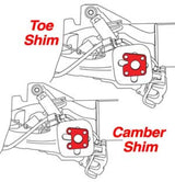SPC Performance Fiat Rear Camber and Toe Shim Set (24 Shims) SPC Performance Alignment Kits  AXOPROS