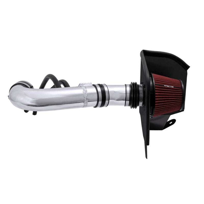 Spectre 04-14 Nissan Titan V8-5.6L F/I Air Intake Kit - Polished w/Red Filter Spectre Cold Air Intakes  AXOPROS