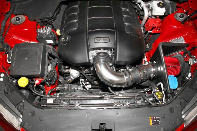 Spectre 08-09 Pontiac G8 V8-6.0/6.2L F/I Air Intake Kit - Polished w/Red Filter Spectre Cold Air Intakes  AXOPROS
