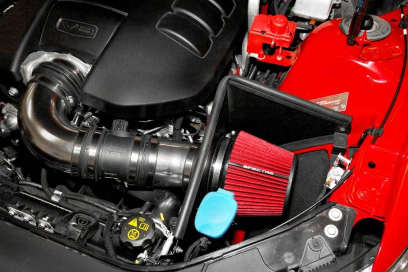 Spectre 08-09 Pontiac G8 V8-6.0/6.2L F/I Air Intake Kit - Polished w/Red Filter Spectre Cold Air Intakes  AXOPROS