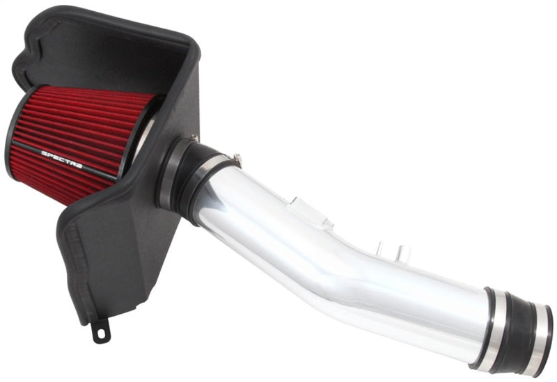 Spectre 10-18 Toyota FJ 10-15 4Runner V6-4.0L F/I Air Intake Kit - Polished w/Red Filter Spectre Cold Air Intakes  AXOPROS
