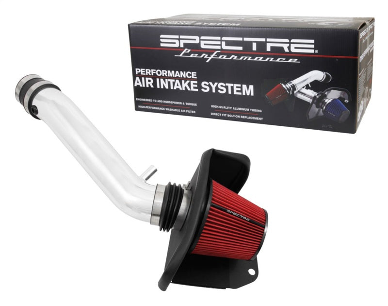 Spectre 16-18 Jeep Grand Cherokee V6-3.6L F/I Air Intake Kit - Polished w/Red Filter Spectre Cold Air Intakes  AXOPROS