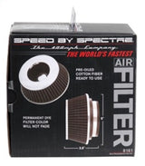 Spectre Adjustable Conical Air Filter 2-1/2in. Tall (Fits 3in. / 3-1/2in. / 4in. Tubes) - Black Spectre Air Filters - Universal Fit  AXOPROS