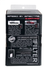 Spectre Adjustable Conical Air Filter 2-1/2in. Tall (Fits 3in. / 3-1/2in. / 4in. Tubes) - Black Spectre Air Filters - Universal Fit  AXOPROS