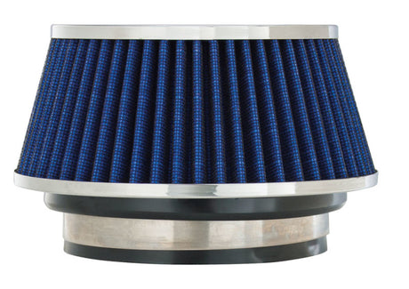 Spectre Adjustable Conical Air Filter 2-1/2in. Tall (Fits 3in. / 3-1/2in. / 4in. Tubes) - Blue Spectre Air Filters - Universal Fit  AXOPROS