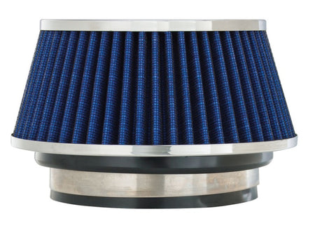 Spectre Adjustable Conical Air Filter 2-1/2in. Tall (Fits 3in. / 3-1/2in. / 4in. Tubes) - Blue Spectre Air Filters - Universal Fit  AXOPROS