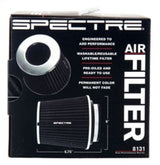 Spectre Adjustable Conical Air Filter 5-1/2in. Tall (Fits 3in. / 3-1/2in. / 4in. Tubes) - Black Spectre Air Filters - Universal Fit  AXOPROS