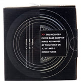 Spectre Adjustable Conical Air Filter 5-1/2in. Tall (Fits 3in. / 3-1/2in. / 4in. Tubes) - Black Spectre Air Filters - Universal Fit  AXOPROS