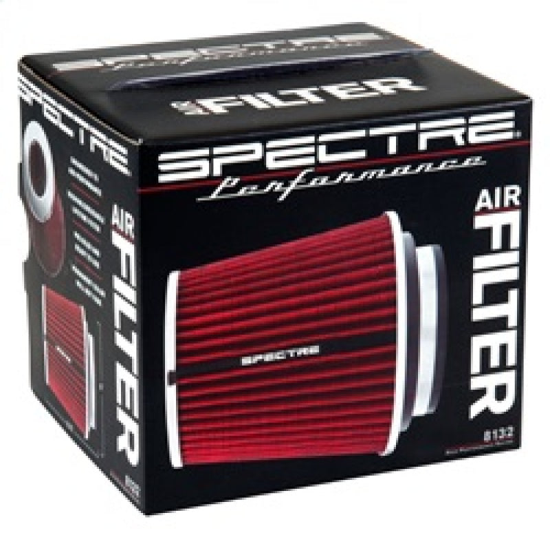 Spectre Adjustable Conical Air Filter 5-1/2in. Tall (Fits 3in. / 3-1/2in. / 4in. Tubes) - Red Spectre Air Filters - Universal Fit  AXOPROS