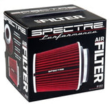 Spectre Adjustable Conical Air Filter 5-1/2in. Tall (Fits 3in. / 3-1/2in. / 4in. Tubes) - Red Spectre Air Filters - Universal Fit  AXOPROS