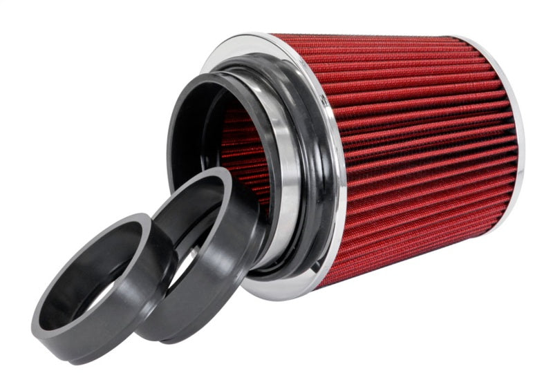 Spectre Adjustable Conical Air Filter 5-1/2in. Tall (Fits 3in. / 3-1/2in. / 4in. Tubes) - Red Spectre Air Filters - Universal Fit  AXOPROS