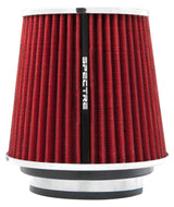 Spectre Adjustable Conical Air Filter 5-1/2in. Tall (Fits 3in. / 3-1/2in. / 4in. Tubes) - Red Spectre Air Filters - Universal Fit  AXOPROS