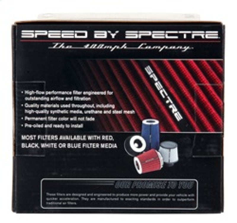 Spectre Adjustable Conical Air Filter 5-1/2in. Tall (Fits 3in. / 3-1/2in. / 4in. Tubes) - Red Spectre Air Filters - Universal Fit  AXOPROS