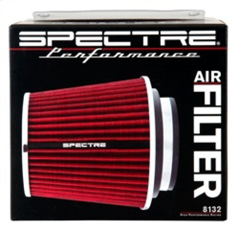 Spectre Adjustable Conical Air Filter 5-1/2in. Tall (Fits 3in. / 3-1/2in. / 4in. Tubes) - Red Spectre Air Filters - Universal Fit  AXOPROS