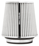 Spectre Adjustable Conical Air Filter 5-1/2in. Tall (Fits 3in. / 3-1/2in. / 4in. Tubes) - White Spectre Air Filters - Universal Fit  AXOPROS