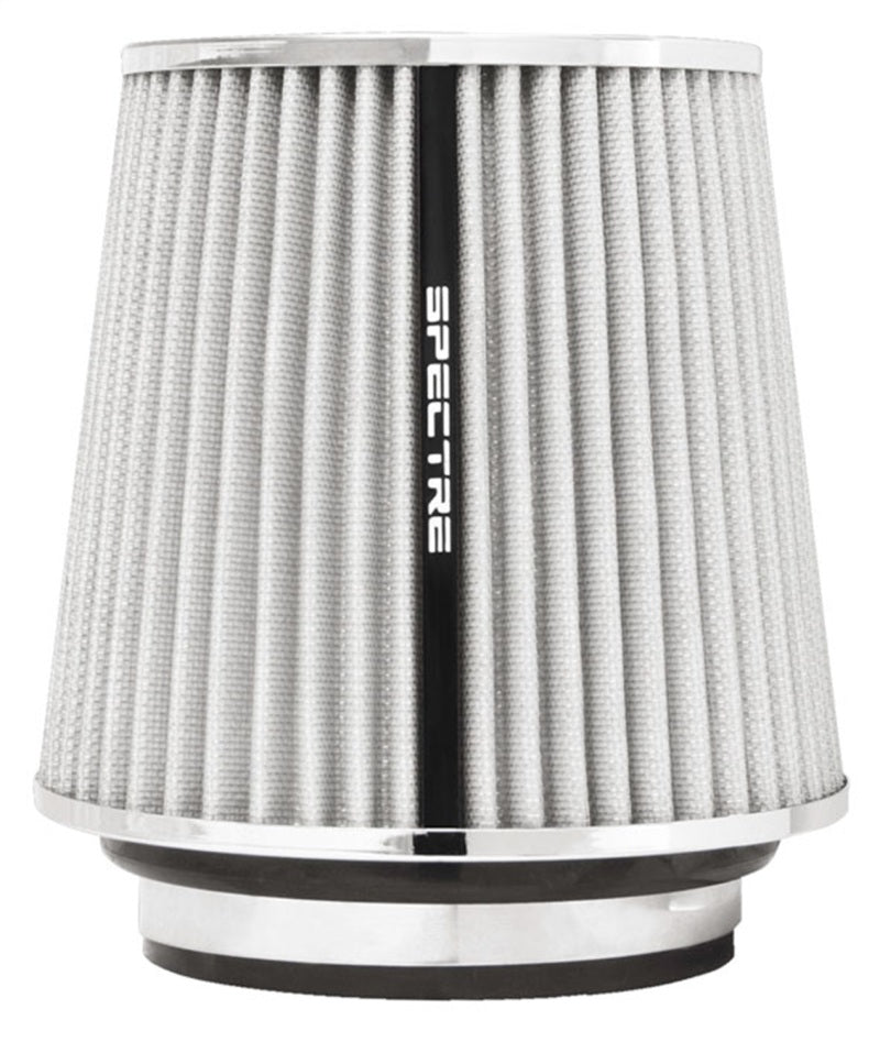 Spectre Adjustable Conical Air Filter 5-1/2in. Tall (Fits 3in. / 3-1/2in. / 4in. Tubes) - White Spectre Air Filters - Universal Fit  AXOPROS