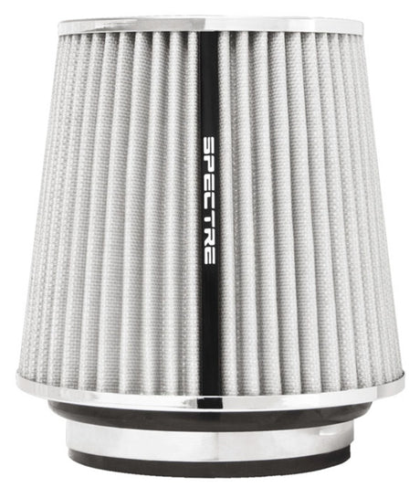 Spectre Adjustable Conical Air Filter 5-1/2in. Tall (Fits 3in. / 3-1/2in. / 4in. Tubes) - White Spectre Air Filters - Universal Fit  AXOPROS