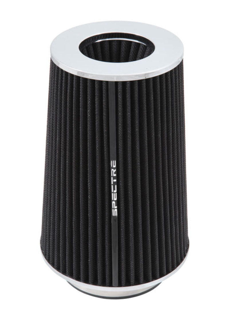 Spectre Adjustable Conical Air Filter 9-1/2in. Tall (Fits 3in. / 3-1/2in. / 4in. Tubes) - Black Spectre Air Filters - Universal Fit  AXOPROS