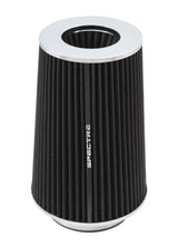 Spectre Adjustable Conical Air Filter 9-1/2in. Tall (Fits 3in. / 3-1/2in. / 4in. Tubes) - Black Spectre Air Filters - Universal Fit  AXOPROS