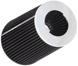 Spectre Adjustable Conical Air Filter 9-1/2in. Tall (Fits 3in. / 3-1/2in. / 4in. Tubes) - Black Spectre Air Filters - Universal Fit  AXOPROS