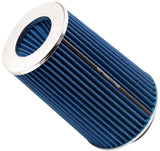 Spectre Adjustable Conical Air Filter 9-1/2in. Tall (Fits 3in. / 3-1/2in. / 4in. Tubes) - Blue Spectre Air Filters - Universal Fit  AXOPROS