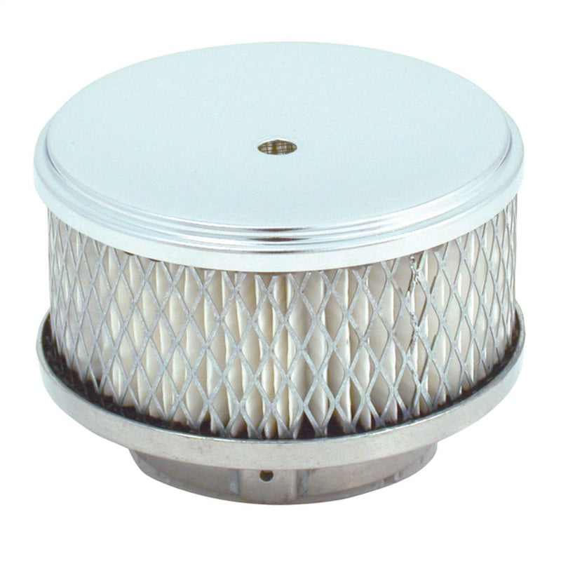 Spectre Air Cleaner 4in. x 2in. Chrome - Paper Spectre Air Filters - Universal Fit  AXOPROS