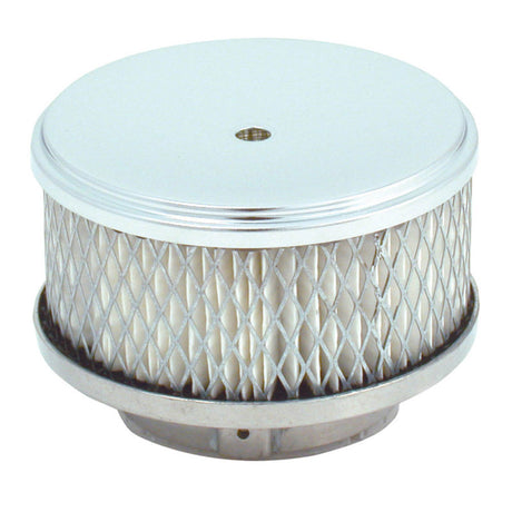 Spectre Air Cleaner 4in. x 2in. Chrome - Paper Spectre Air Filters - Universal Fit  AXOPROS