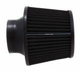 Spectre Conical Air Filter 3in. Flange ID / 6in. Base OD / 6.5in. Height - Black Spectre Air Filters - Universal Fit  AXOPROS