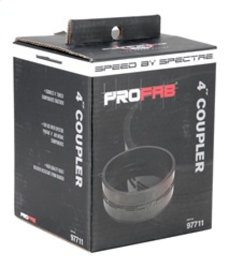 Spectre Coupler 4in. ID - Black Spectre Silicone Couplers & Hoses  AXOPROS