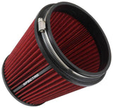 Spectre HPR Conical Air Filter 6in. Flange ID / 7.313in. Base OD / 7in. Tall - Red Spectre Air Filters - Universal Fit  AXOPROS