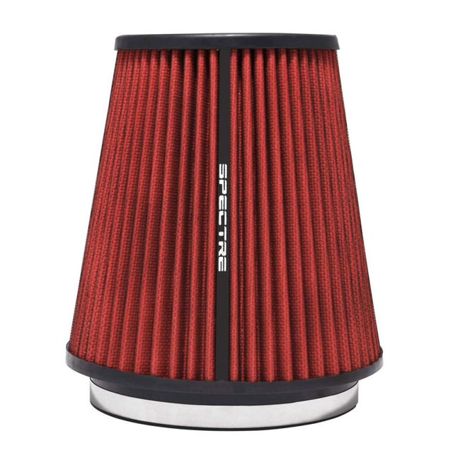 Spectre HPR Conical Air Filter 6in. Flange ID / 7.719in. Base OD / 8.5in. Tall - Red Spectre Air Filters - Universal Fit  AXOPROS