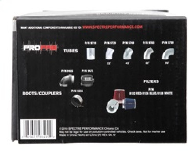 Spectre Plenum 4in. OD x 9in. (Air Cleaner to Stud Inlet) - Single Spectre Intake Manifold Plenum  AXOPROS