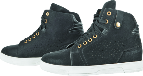 Speed and Strength Mad Dash Leather Shoes Black/White Womens - 6 Speed and Strength Shoes  AXOPROS