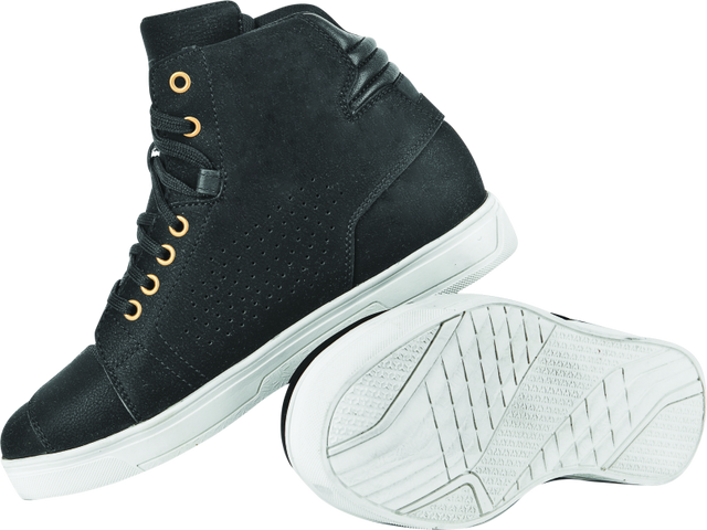 Speed and Strength Mad Dash Leather Shoes Black/White Womens - 6 Speed and Strength Shoes  AXOPROS