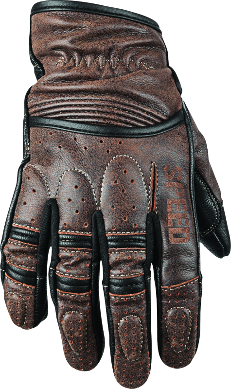 Speed and Strength Rust and Redemption Leather Gloves Brown - XL Speed and Strength Gloves  AXOPROS