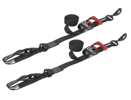SpeedStrap 1 1/2In x 10Ft Ratchet Tie-Down w/ Soft-Tie (2 Pack) - Black SpeedStrap Cargo Tie-Downs  AXOPROS
