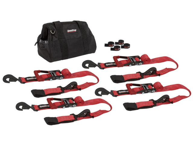 SpeedStrap 2In Off-Road Tie-Down Kit - Red SpeedStrap Cargo Tie-Downs  AXOPROS