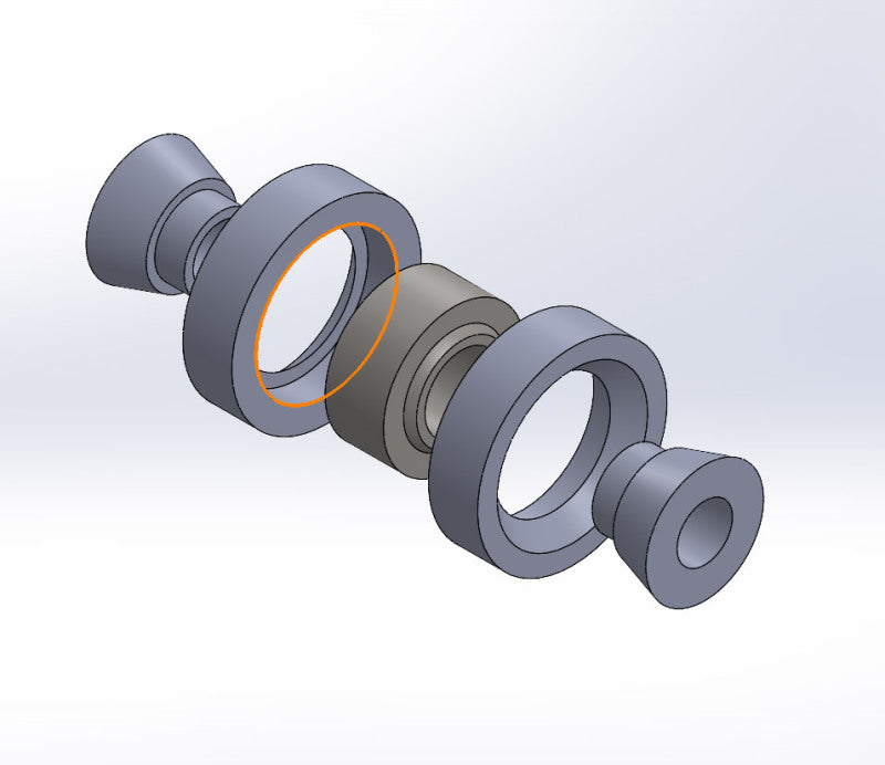SPL Parts 15-21 Ford Mustang S550 Rear Toe Arm Bushing SPL Parts Suspension Arm Bushings  AXOPROS