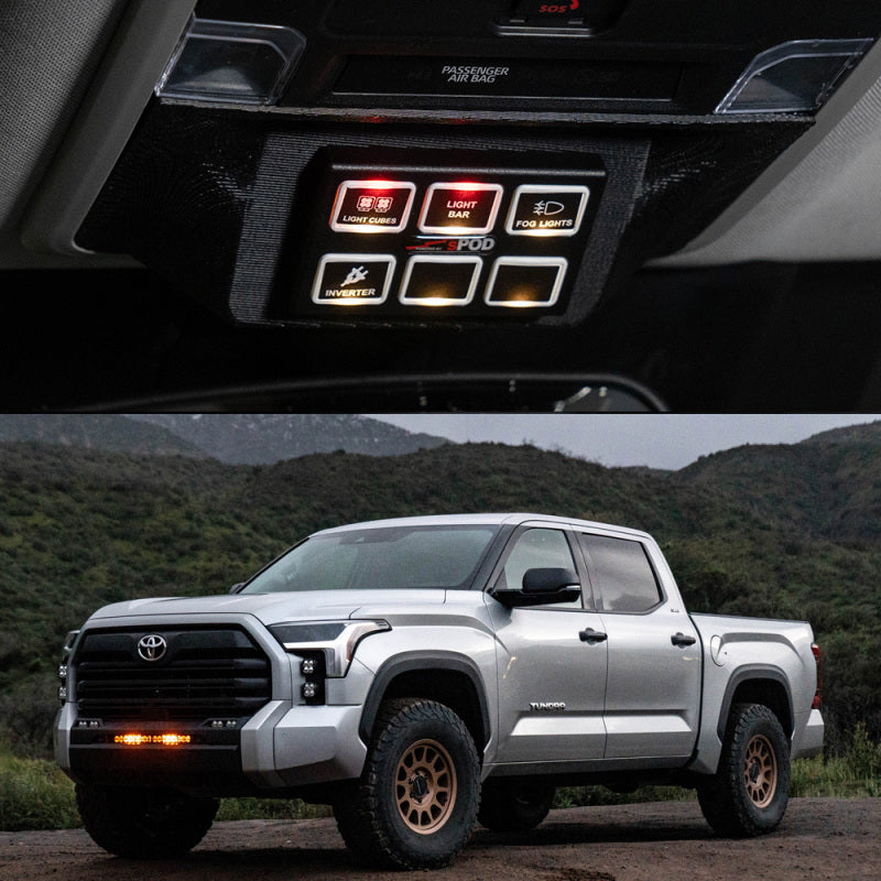 Spod Mini6 SourceLT Vehicle Kit - Toyota 2022-On Tundra SPOD Switch Panels  AXOPROS