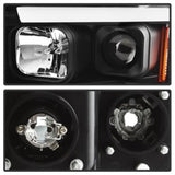 Spyder 02-05 Dodge Ram 1500 Light Bar Projector Headlights - Black (PRO-YD-DR02V2-LB-BK) SPYDER Headlights  AXOPROS