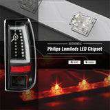 Spyder 03-06 Chevy Silverado - (Does Not Fit Stepside) LED Tail Lights - All Black ALT-YD-CS03V2-LED SPYDER Tail Lights  AXOPROS