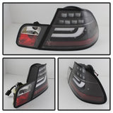 Spyder 04-06 BMW E46 2Dr (Coupe ONLY No Conv.) Lgtbar Styl LED Tail Lghts Blk ALT-YD-BE4604-LBLED-BK SPYDER Tail Lights  AXOPROS