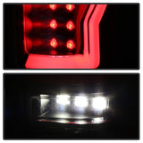 Spyder 04-08 Ford F-150 Projector Tail Lights - Light Bar DRL LED - Black ALT-YD-FF15004V2-LBLED-BK SPYDER Headlights  AXOPROS
