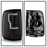 Spyder 04-08 Ford F-150 Projector Tail Lights - Light Bar DRL LED - Black ALT-YD-FF15004V2-LBLED-BK SPYDER Headlights  AXOPROS